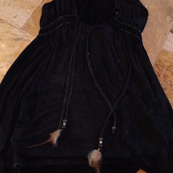 Earthbound Supersoft acid wash deep v layering dress - Picture 2 of 8